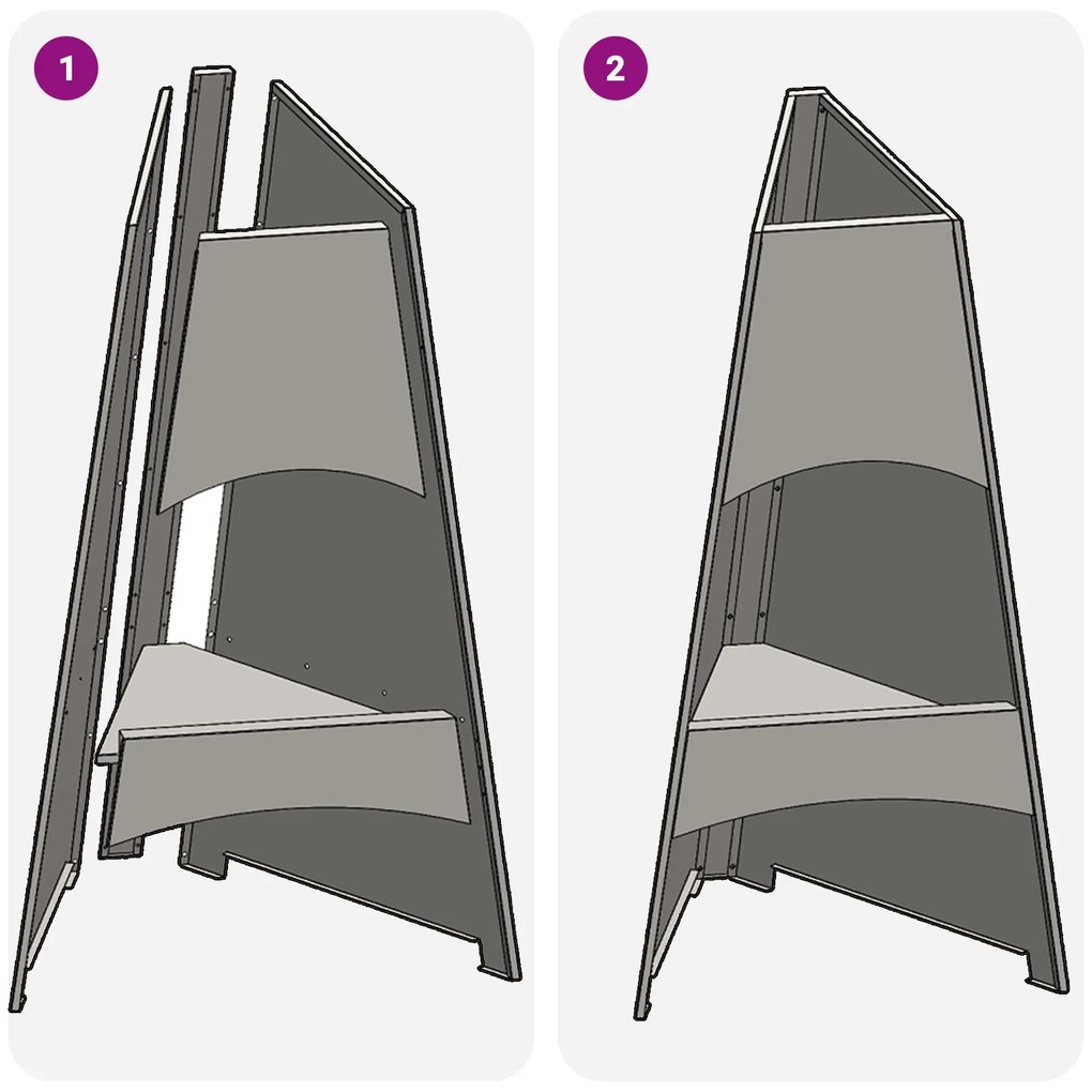 Fogueira Pyramid 50x45x95 cm Aço Resistente às Intempéries