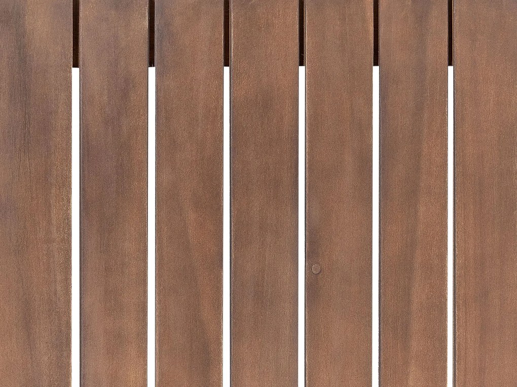 Mesa de centro madeira de acácia certificada escura 90 x 75 cm TIMOR II Beliani