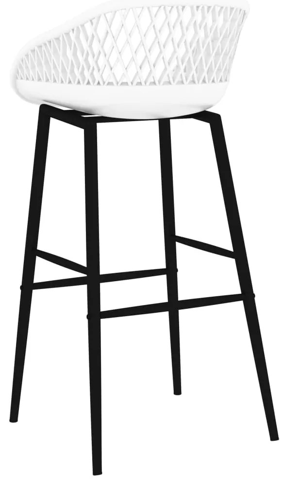 Cadeiras de bar 4 pcs branco