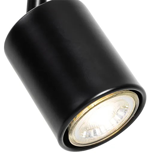 Candeeiro de mesa moderno preto ajustável - Java