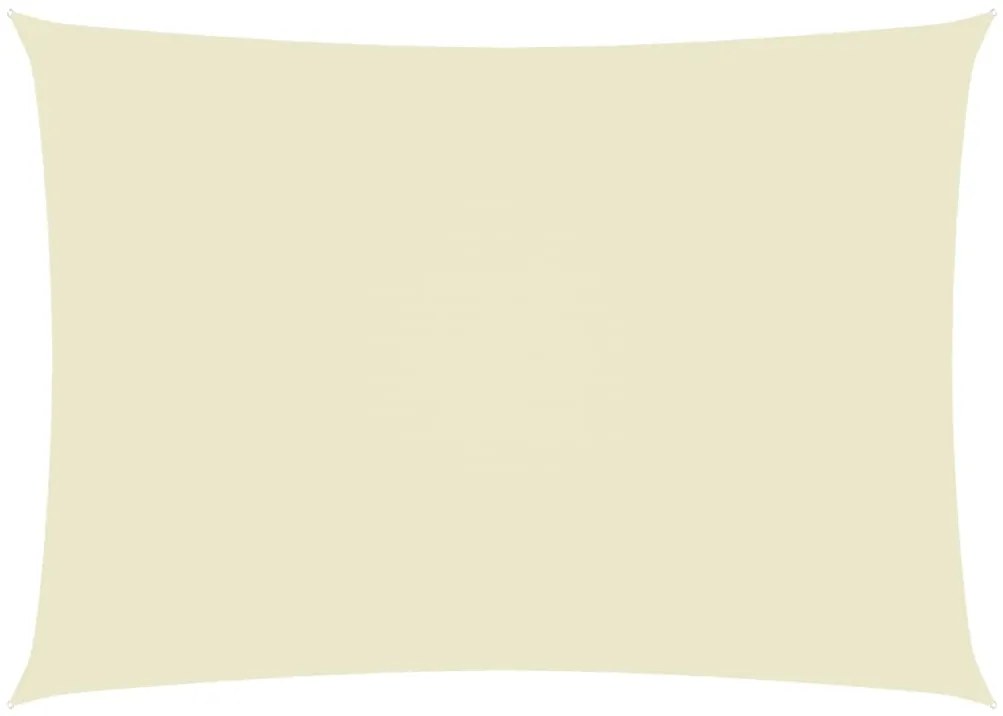 Para-sol estilo vela tecido oxford retangular 2x4,5 m creme