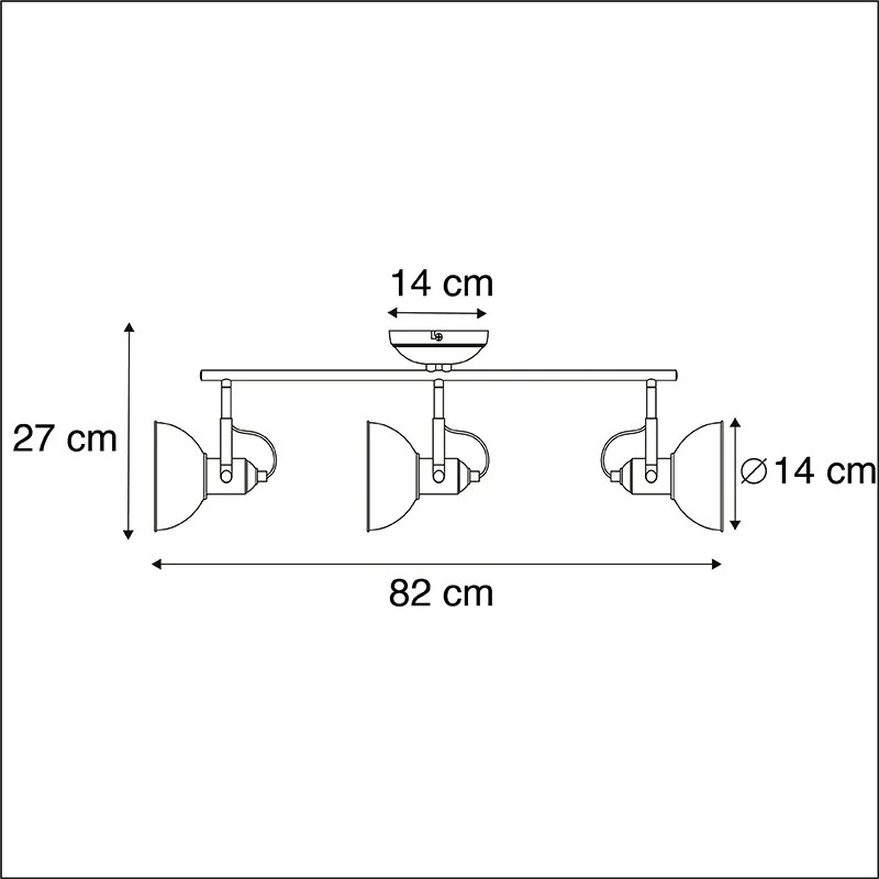 Projetores românticos cobre 3-luzes - Tommy
