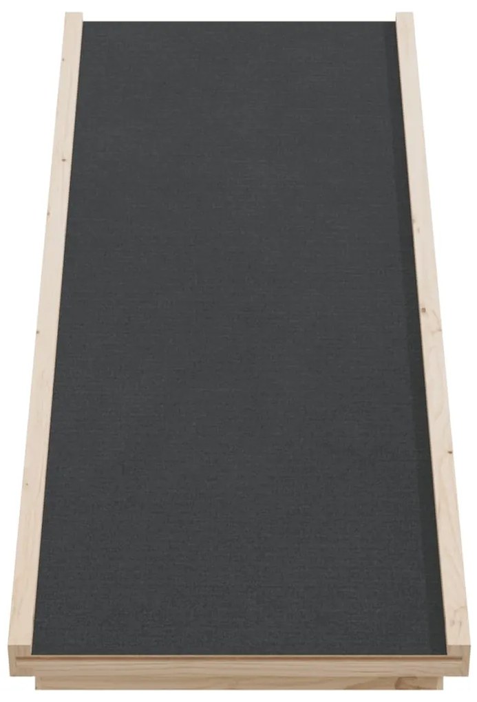 Rampa para cães 100x40 cm madeira de abeto maciça cinzento
