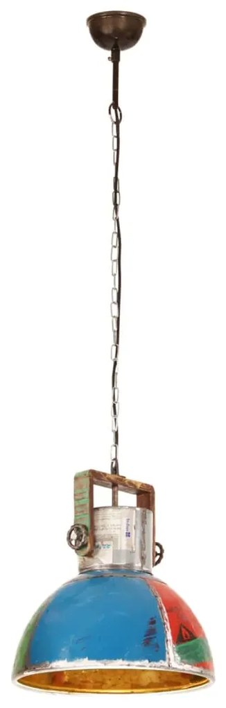 Candeeiro suspenso industrial redondo 25W 40 cm E27 multicor