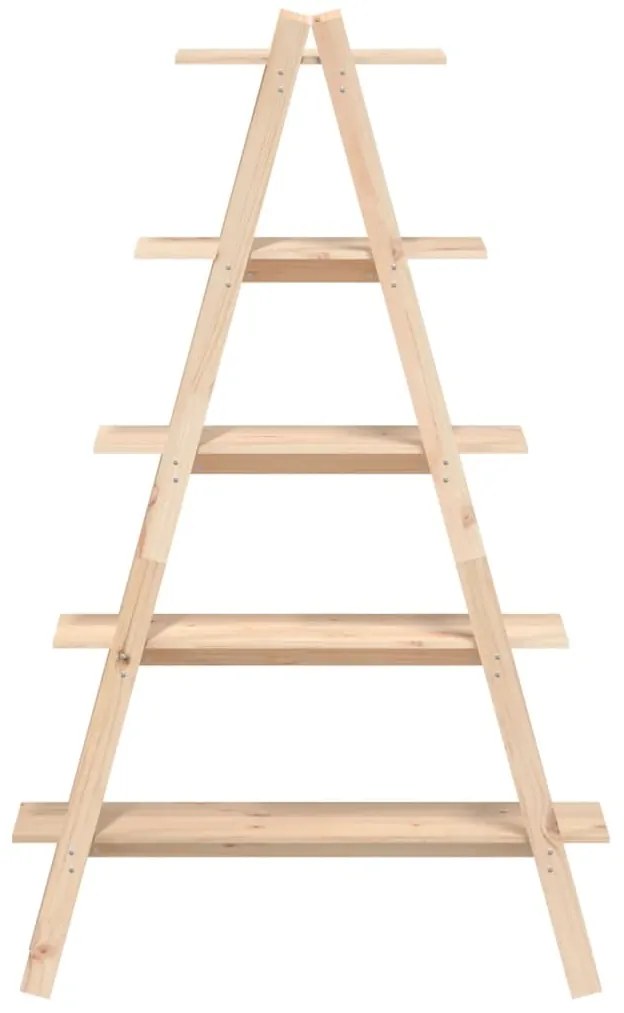 Estante c/ 5 prateleiras forma de A 110x40x180,5cm pinho maciço