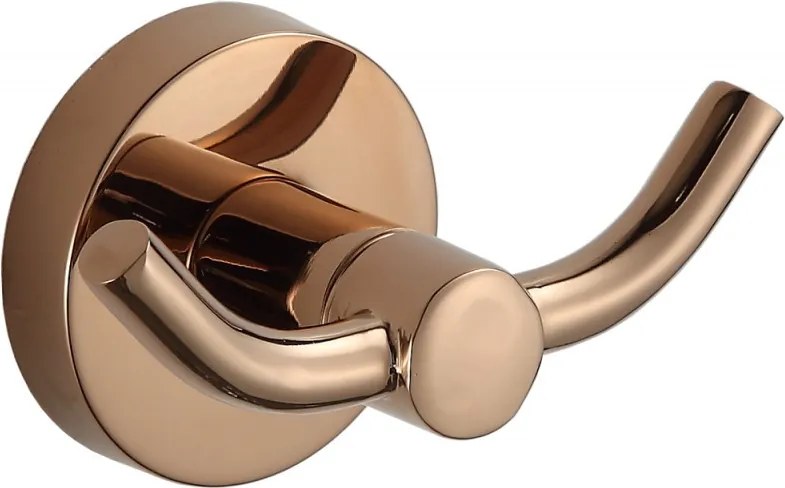 Mexen Remo gancho duplo para toalha, ouro rosa - 70507352-60