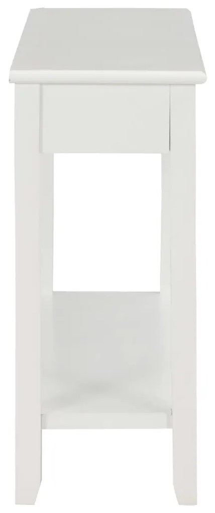 Mesa consola 110x35x80 cm madeira branco