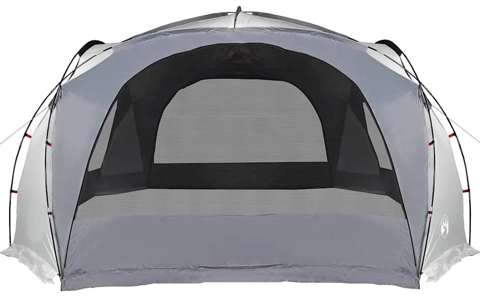 Tenda de festas impermeável branco e cinzento
