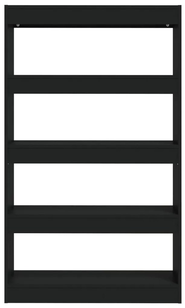 Estante/divisória 80x30x135 cm derivados de madeira preto