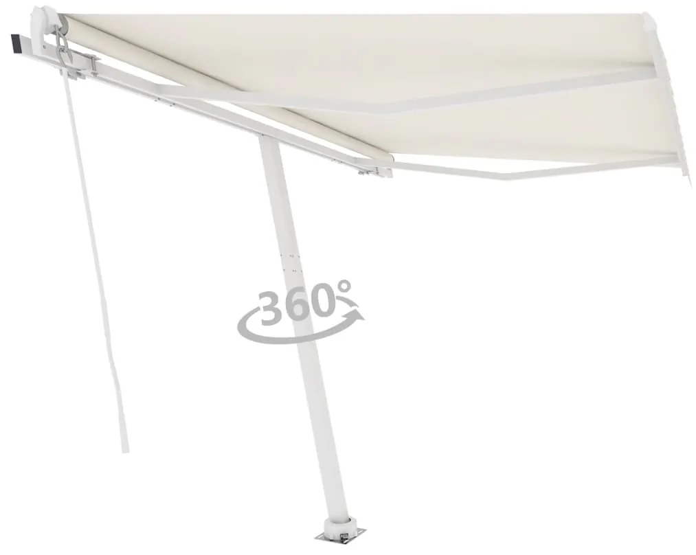 Toldo automático independente 350x250 cm cor creme