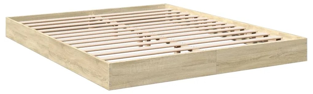 Estrutura cama s/ colchão derivados de madeira carvalho sonoma