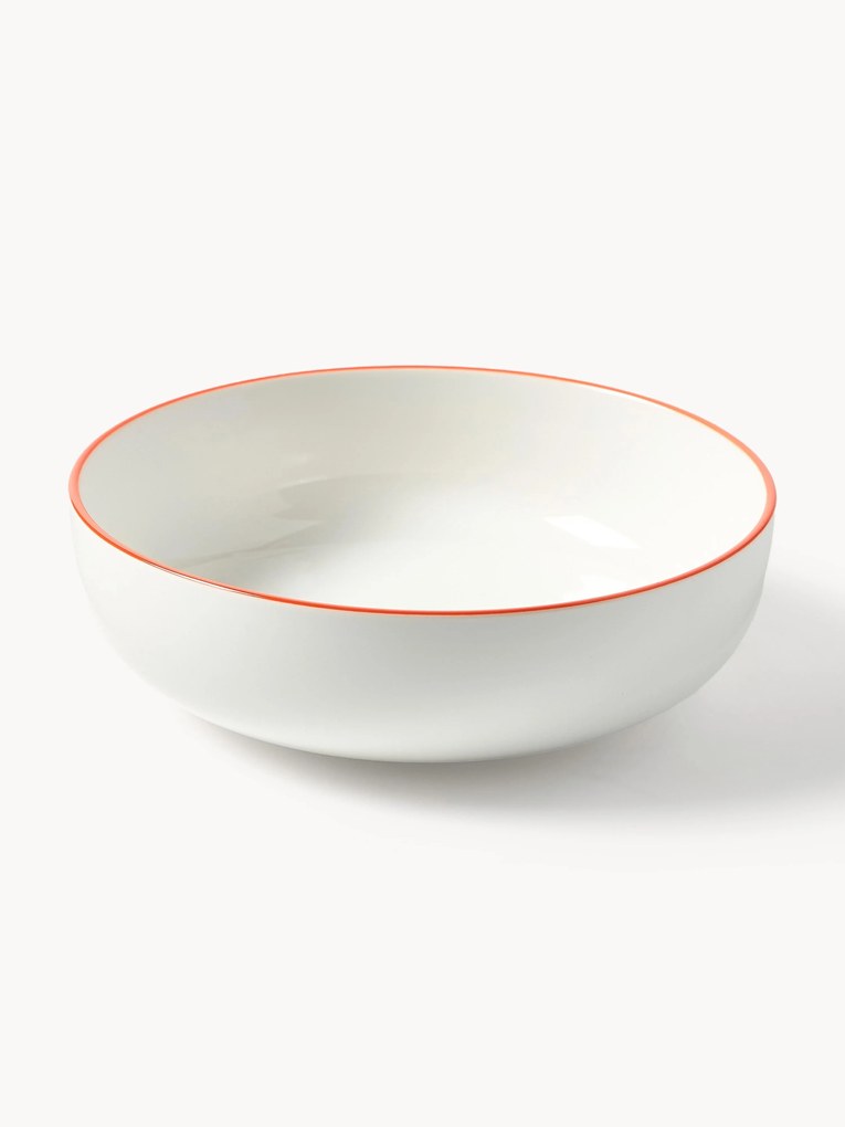Pratos de sopa pequenos em porcelana Facile, conjunto de 2