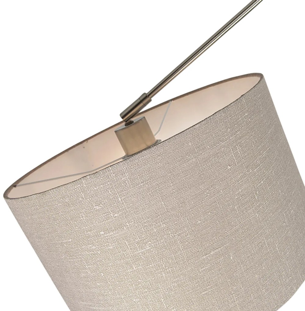 LED Candeeiro suspenso inteligente em aço com abajur taupe de 35 cm incl. 2 Wifi A60 - Blitz Moderno