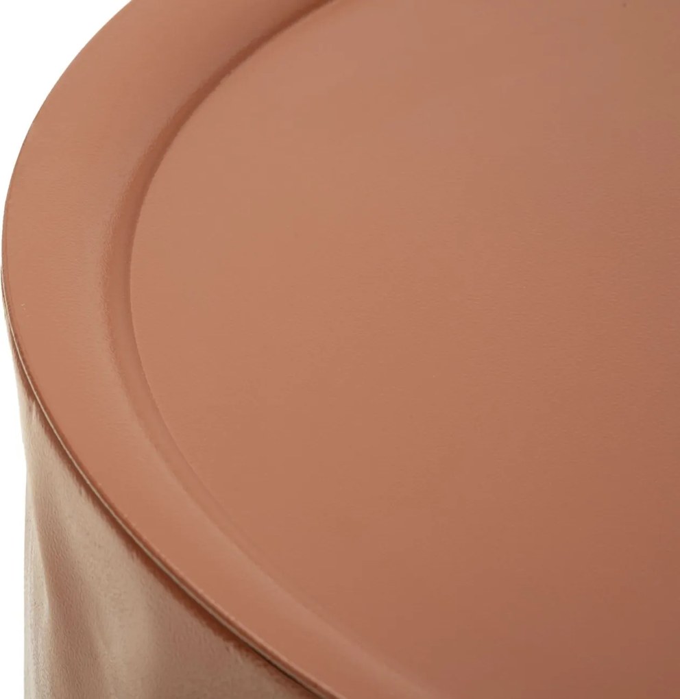 CONJUNTO DE MESA DE CAFÉ NORIMBERGA 2 PEÇAS Ø 62X30-51X26 CM VERMELHO E BRANCO