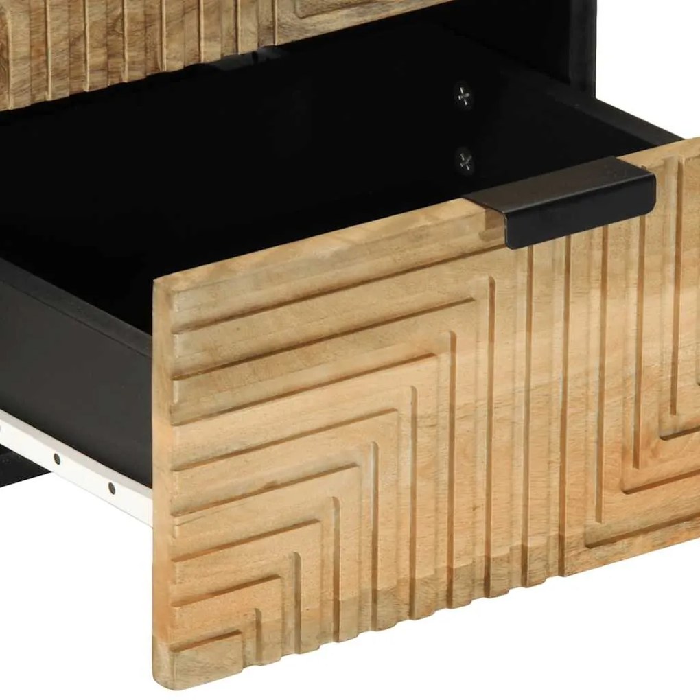 Mesas de cabeceira 2 pcs castanho madeira mangueira maciça