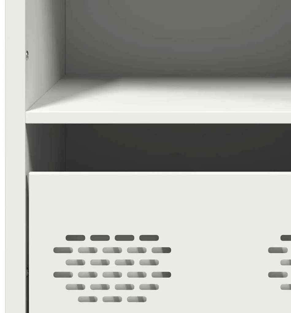 Móvel alto 68x39x103,5 cm aço branco