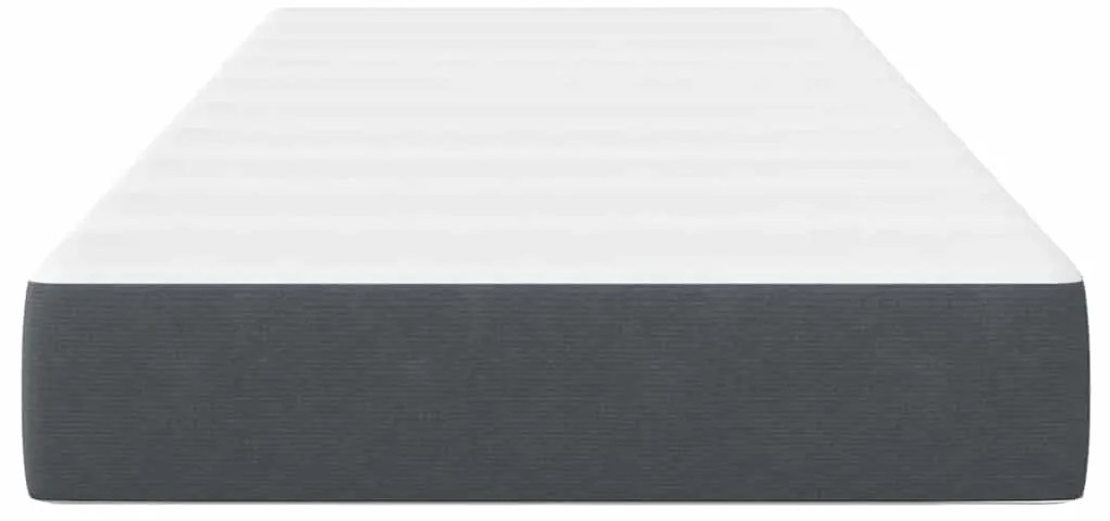 Colchão de Molas Pocket vidaXL Cinza Escuro Médio 100x200x20 cm em Tec