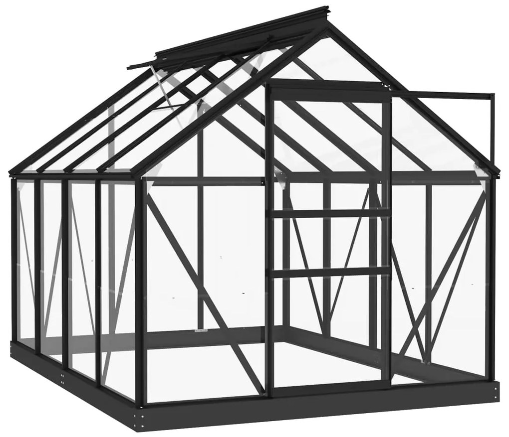 Estrutura substituição estufa 155x103x191 cm alumínio antracite