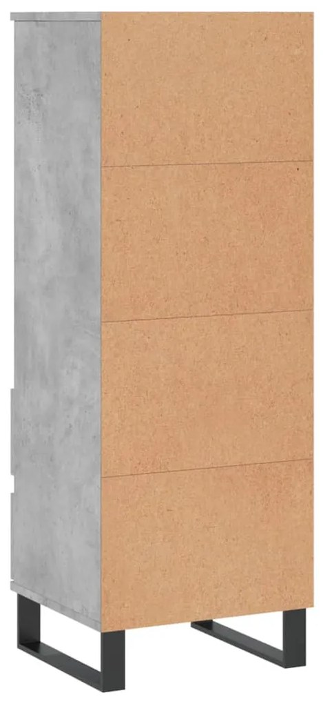 Aparador alto 40x36x110cm derivados de madeira cinzento cimento