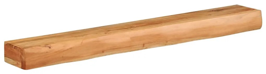 Prateleiras parede 2 pcs 100x17x8 cm madeira de acácia maciça