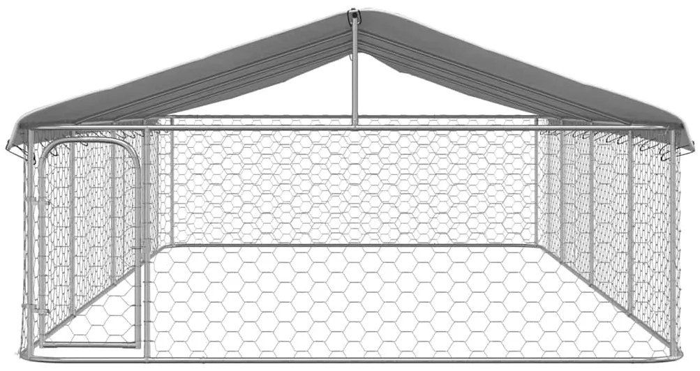 Canil de exterior com telhado 600x300x150 cm