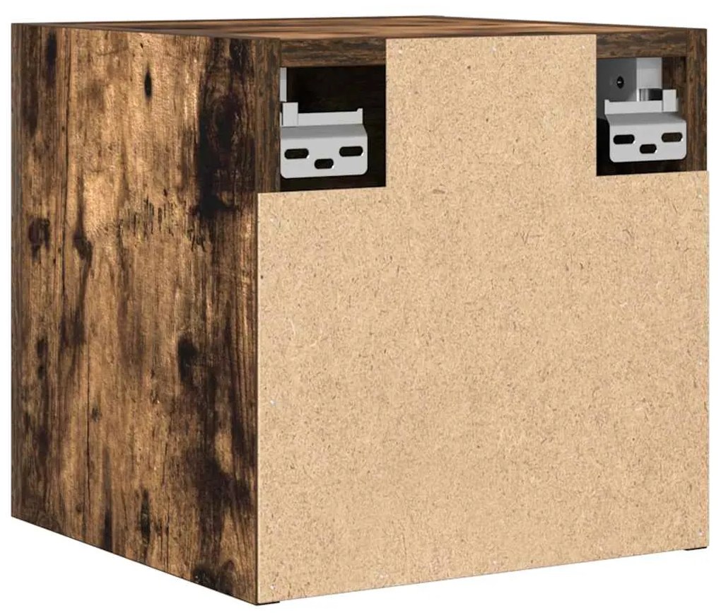 Móveis de TV de parede 4 pcs 30,5x30x30 cm cor carvalho fumado
