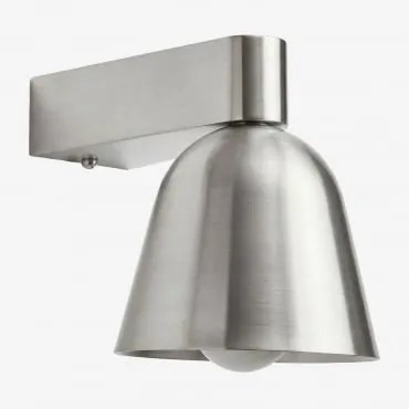 Aplique De Parede Para Casa De Banho Em Ferro Briavel Cinzento Escovado - Sklum