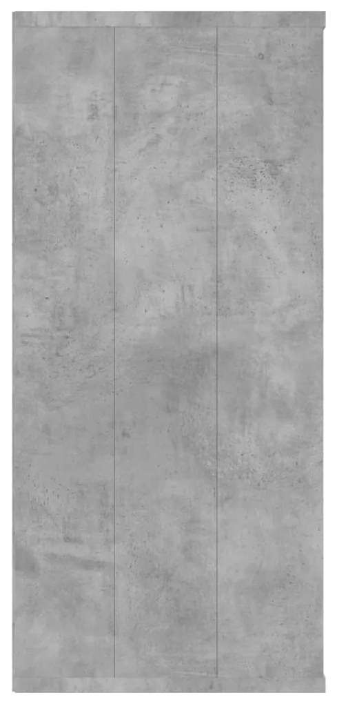 Estante/aparador 66x30x98 cm contraplacado cinzento cimento