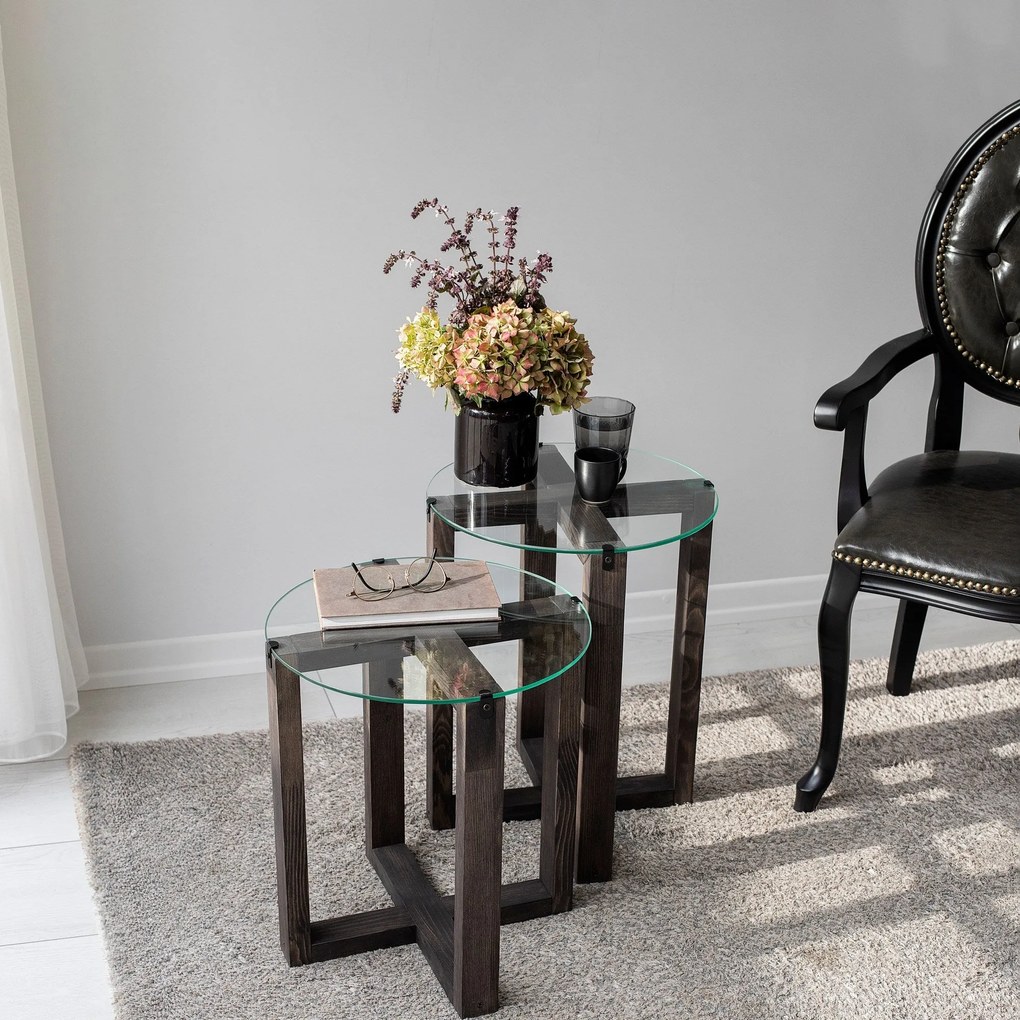 Mesa de Apoio Amalfi – Antracite – Largura: 40 cm, Altura: 45 cm e 50