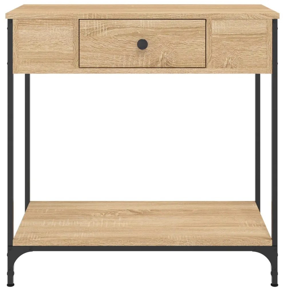 Mesa consola 75x34,5x75 cm derivados de madeira carvalho sonoma