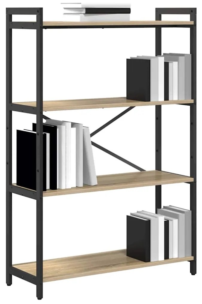 Estante Carvalho sonoma 80 x 30 x 118 cm Aglomerado