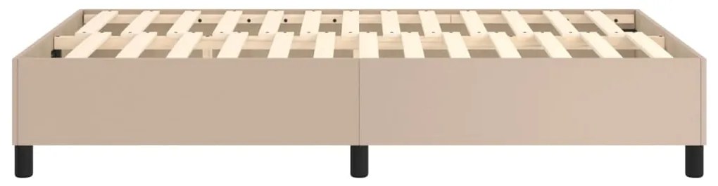 Estrutura de cama 120x200 cm couro artificial cappuccino