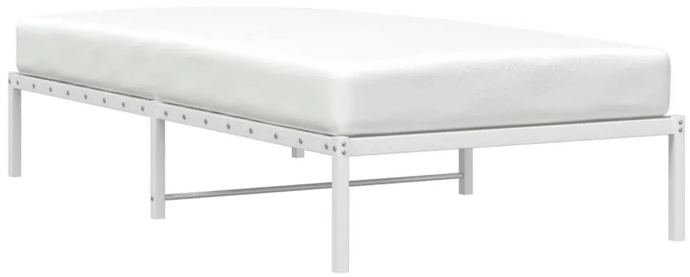 Estrutura de cama 100x200 cm metal branco