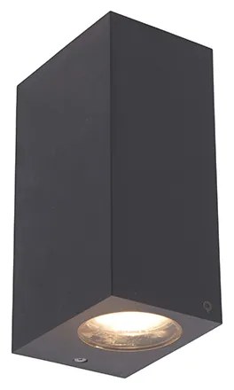 LED Candeeiro de parede inteligente cinzento feito de plástico Incl. 2 Wifi GU10 - Baleno Moderno