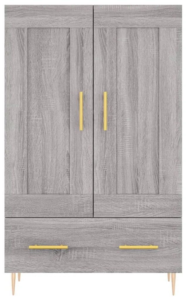 Armário alto derivados de madeira 69,5x31x115cm cinza sonoma
