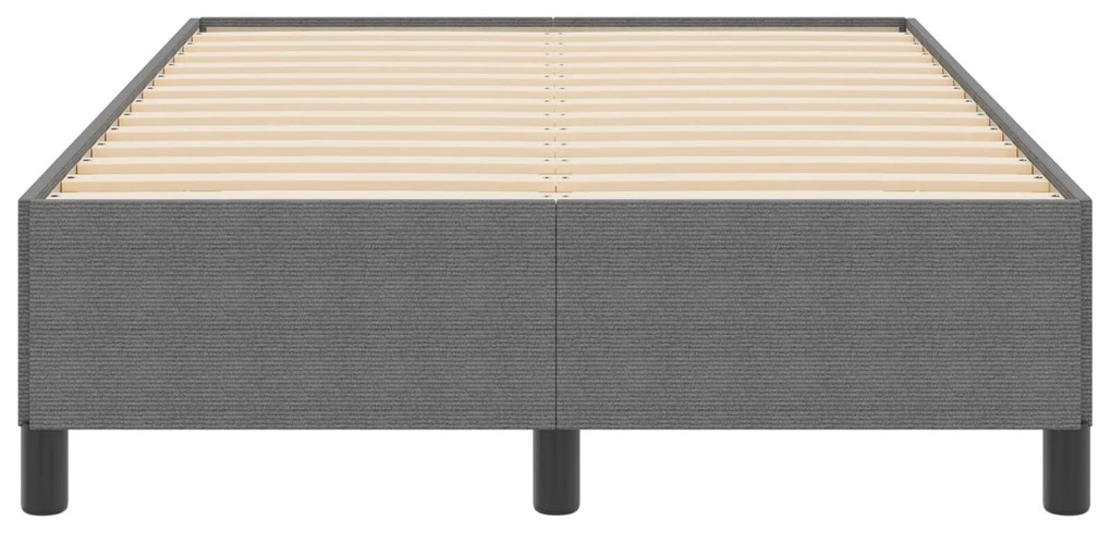 Estrutura de Cama vidaXL Cinza Claro 120x190 cm em Tecido Cotelê