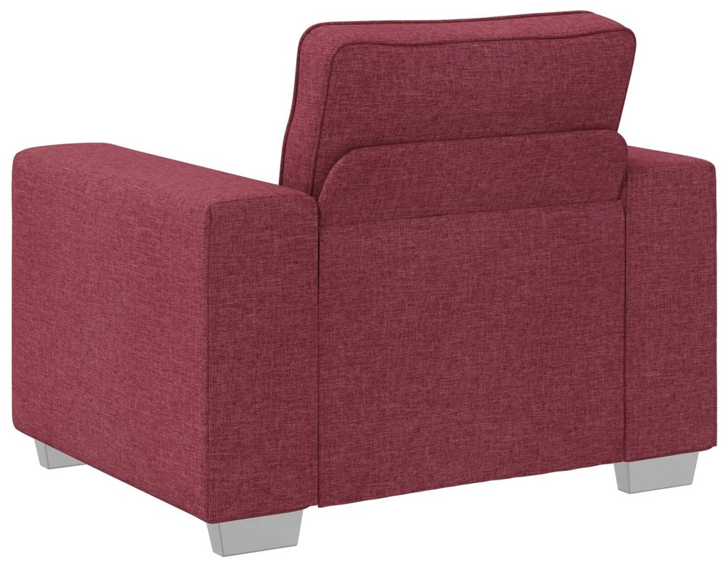 Poltrona vidaXL Vermelha Vinho de 59 cm em Tecido