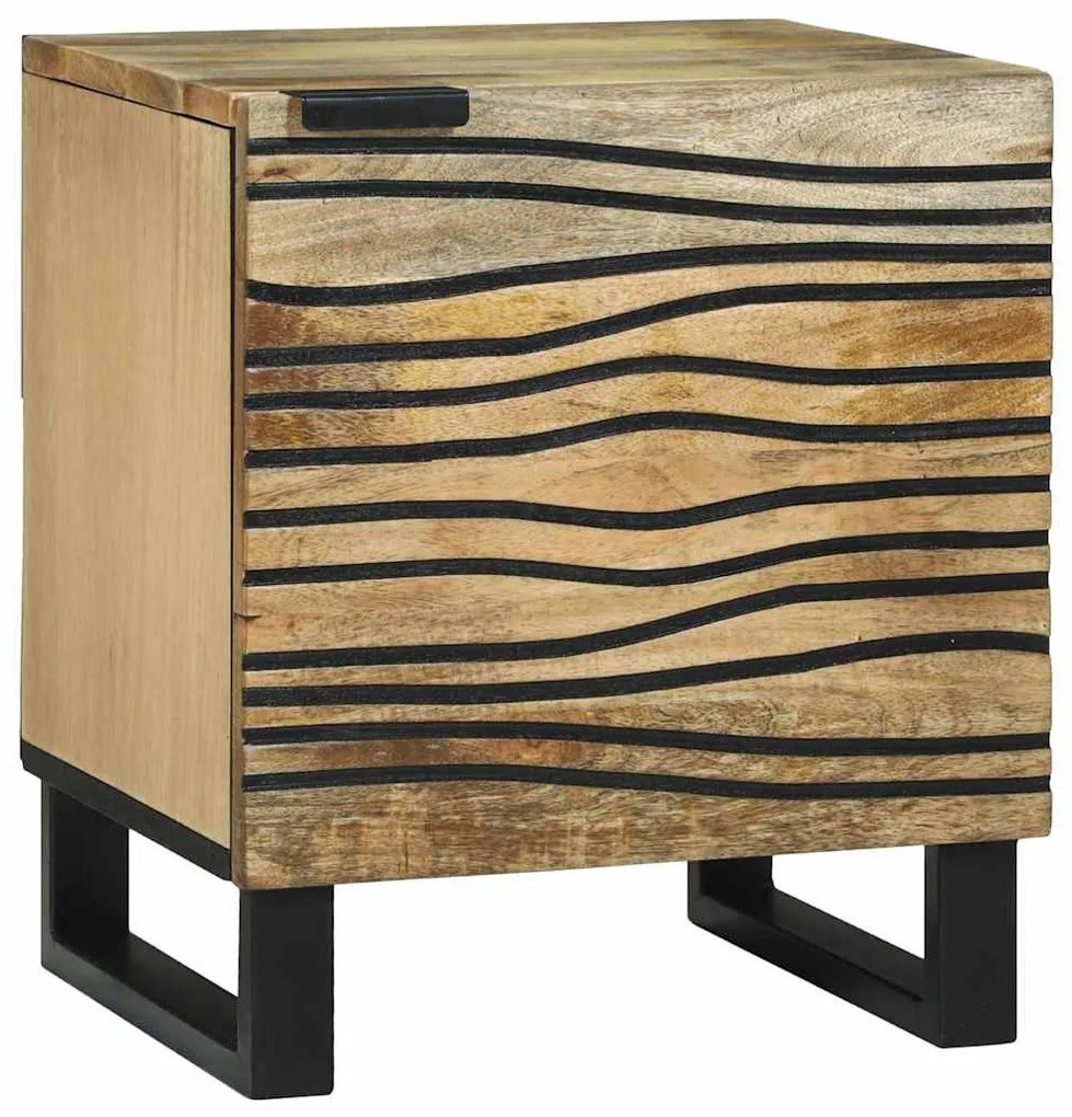 vidaXL Mesas de cabeceira Marrom e Preto 40 x 33.5 x 46 cm
