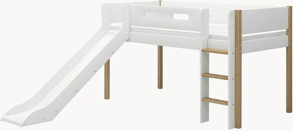 Cama alta para crianças com escorrega Nor