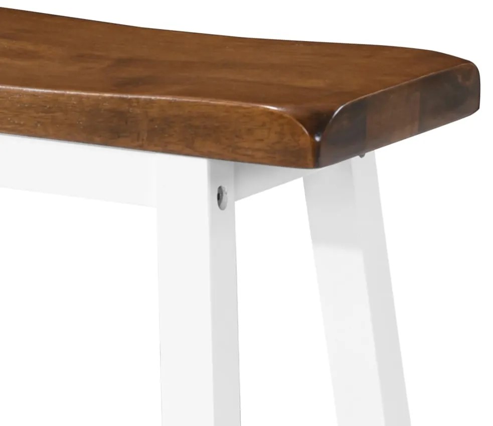 Conjunto mesa e bancos de bar 3 pcs madeira maciça