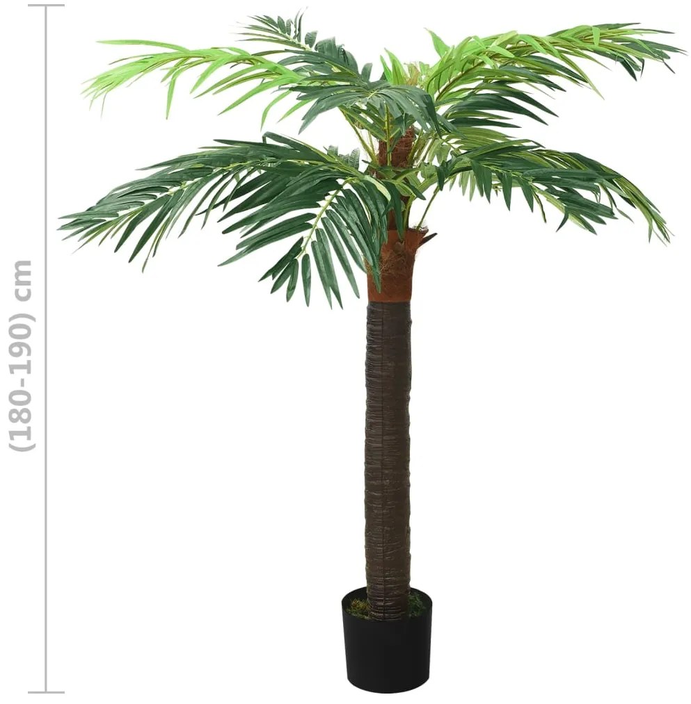 Palmeira phoenix artificial com vaso 190 cm verde