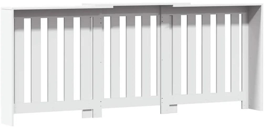 Cobertura de radiador 205x21,5x83,5 cm derivados madeira branco