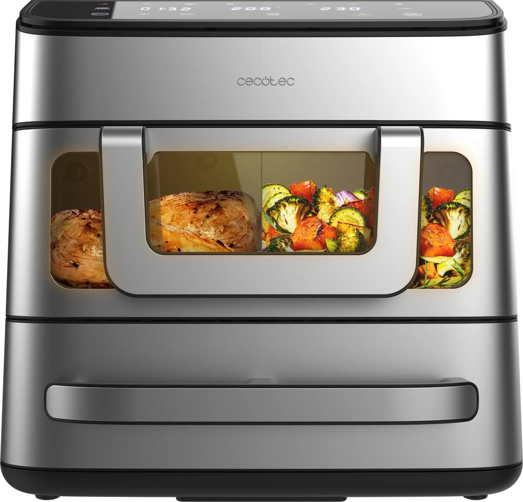 Fritadeira de ar Cecofry FoodCourt 18000 4Pizza e Forno de 18L com pedra para pizza