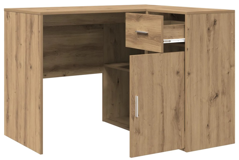 Mesa de Canto Carvalho Artesanal 102x88x75 cm Madeira engenheirada