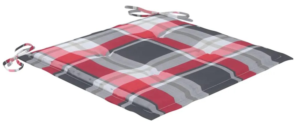 Cadeiras de jantar p/ jardim 3 pcs c/ almofadões acácia maciça