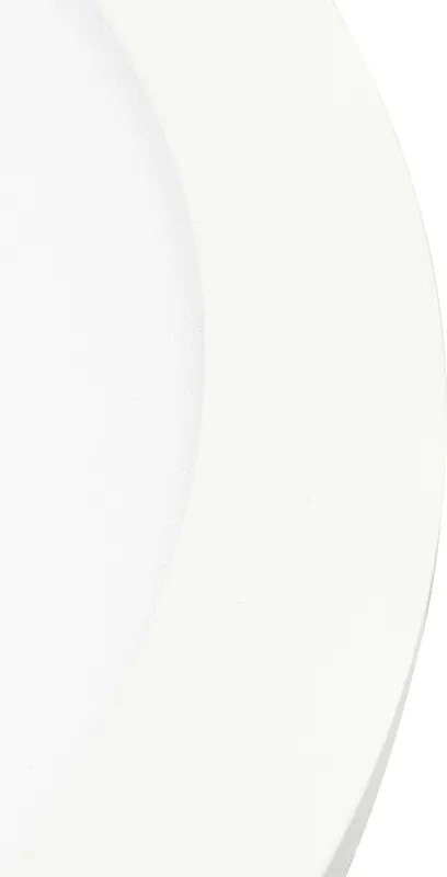Candeeiro de teto embutido branco 30 cm com LED regulável em 3 níveis IP44 - Steve