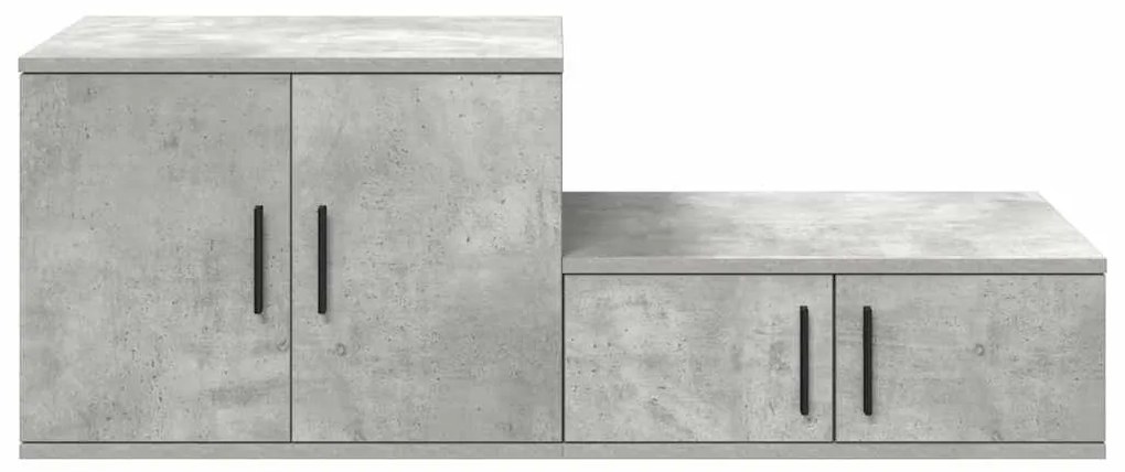 Armário de Armazenamento vidaXL Cinza Concreto 108x41x40 cm Madeira de