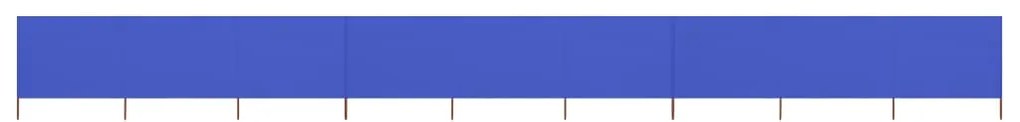 vidaXL Para-vento com 9 painéis em tecido 1200x120 cm azul-ciano