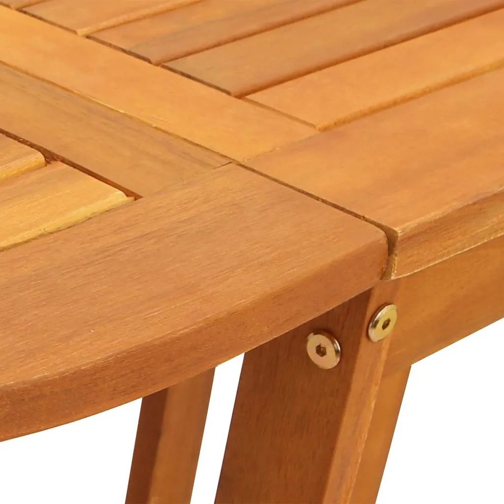 Conjunto de Jantar Butterfly de 5 Peças - Madeira Maciça de Acácia Dob