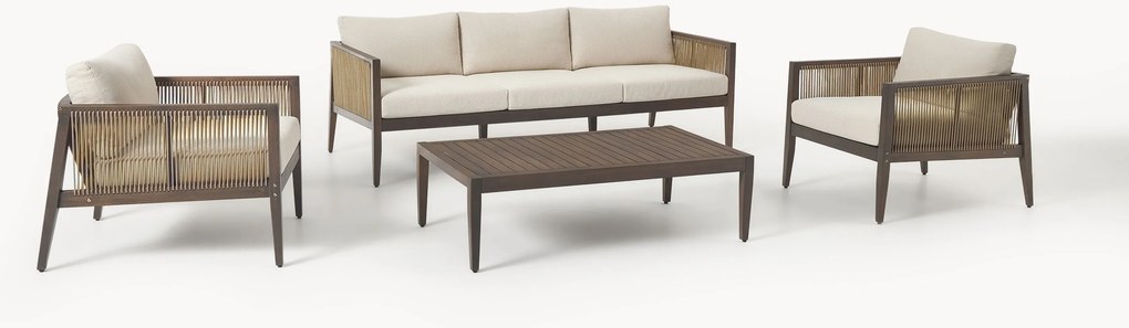 Conjunto de jardim em madeira de acácia Travis, conjunto de 4